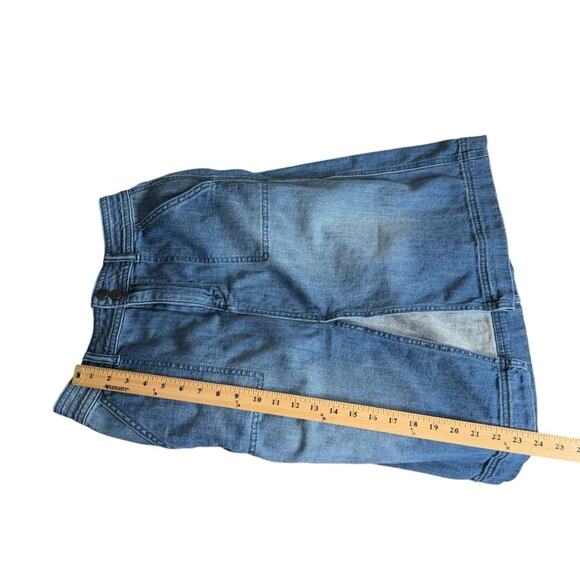 Anthropologie Pilcro Utility Denim Skirt with‎ Split Hem Women’s Size 4 - Picture 5 of 10